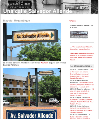 Una calle Salvador Allende en el mundo