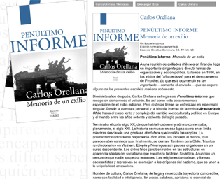 Penúltimo informe - Un libro de Carlos Orellana
