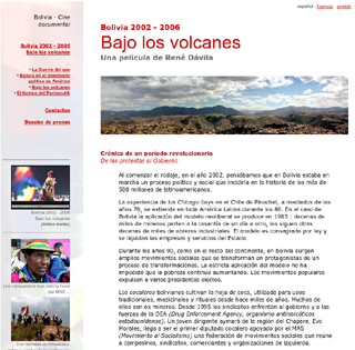 Bajo los volcanes -  Bolivia 2002 - 2006