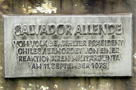 Salvador Allende. Plaza Munich, Dresde, Alemania