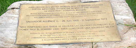 Monumento Salvador Allende. Donaupark, Viena, Austria
