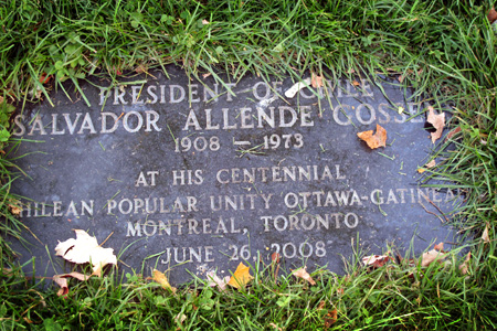 Salvador Allende.l Strathcona Park, Ottawa