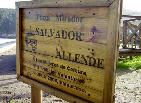Colcura, Salvador Allende