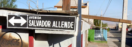 avenida Salvador Allende. Sierra Gorda