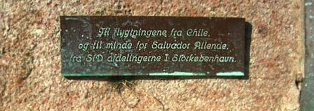Monumento Salvador Allende. Nørrebro, Copenhague
