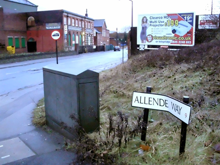 Allende Way in Attercliffe, Sheffield. England.