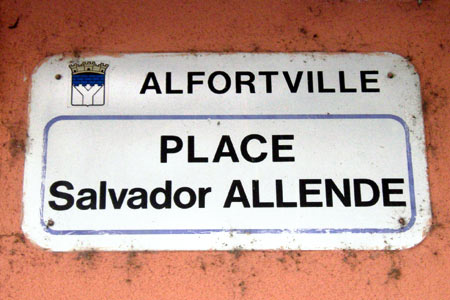 plaza Salvador Allende. Alfortville, Francia - Allende en el mundo