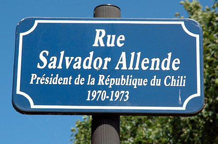Rue Salvador Allende. Amiens, France