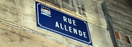 calle Salvador Allende.  Francia - Salvador Allende en el mundo