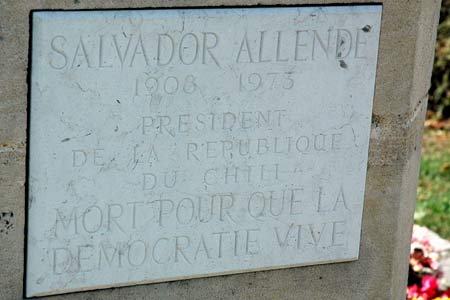 monumento Salvador Allende, Gaillon, Francia