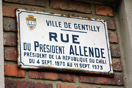 calle Salvador Allende. Gentilly, Francia