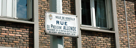 calle del presidente Salvador Allende. Gentilly, Francia