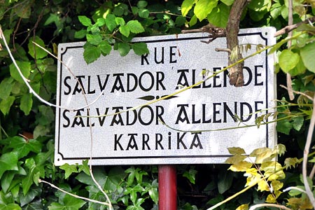 rue - karrika Salvador Allende. Hendaye