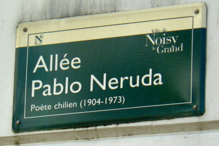 calle Pablo Neruda. Francia