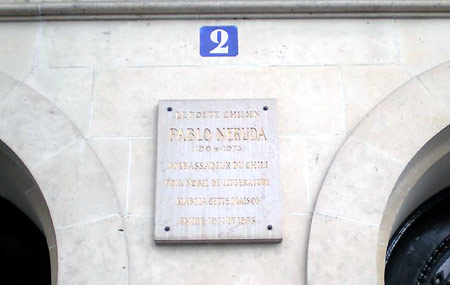 Pablo Neruda. Paris, Francia