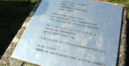 Monumento Salvador Allende. Holanda