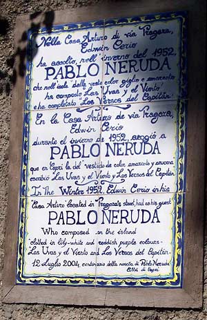 Pablo Neruda, Capri