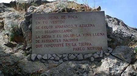 Pablo Neruda, isla de Capri