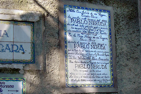 Pablo Neruda. Capri, Italia
