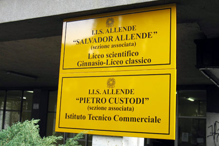 Liceo Scientifico Salvador Allende. Milano, Italia 