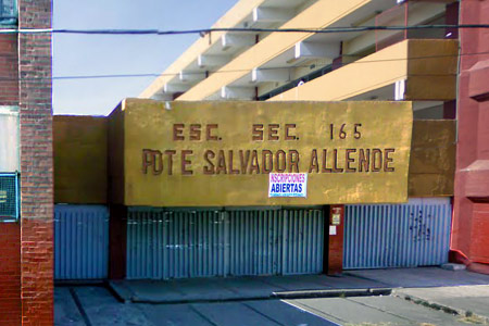 escuela secundaria diurna N°165 Presidente Salvador Allende. Iztapalapa