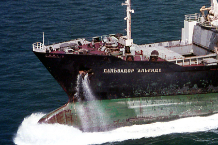 El barco Salvador Allende (Сальвадор Альенде), Unión Soviética 1977